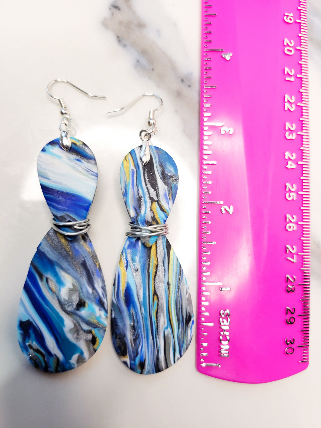 Whirled in Blue - Design 7 - Fierce Skies