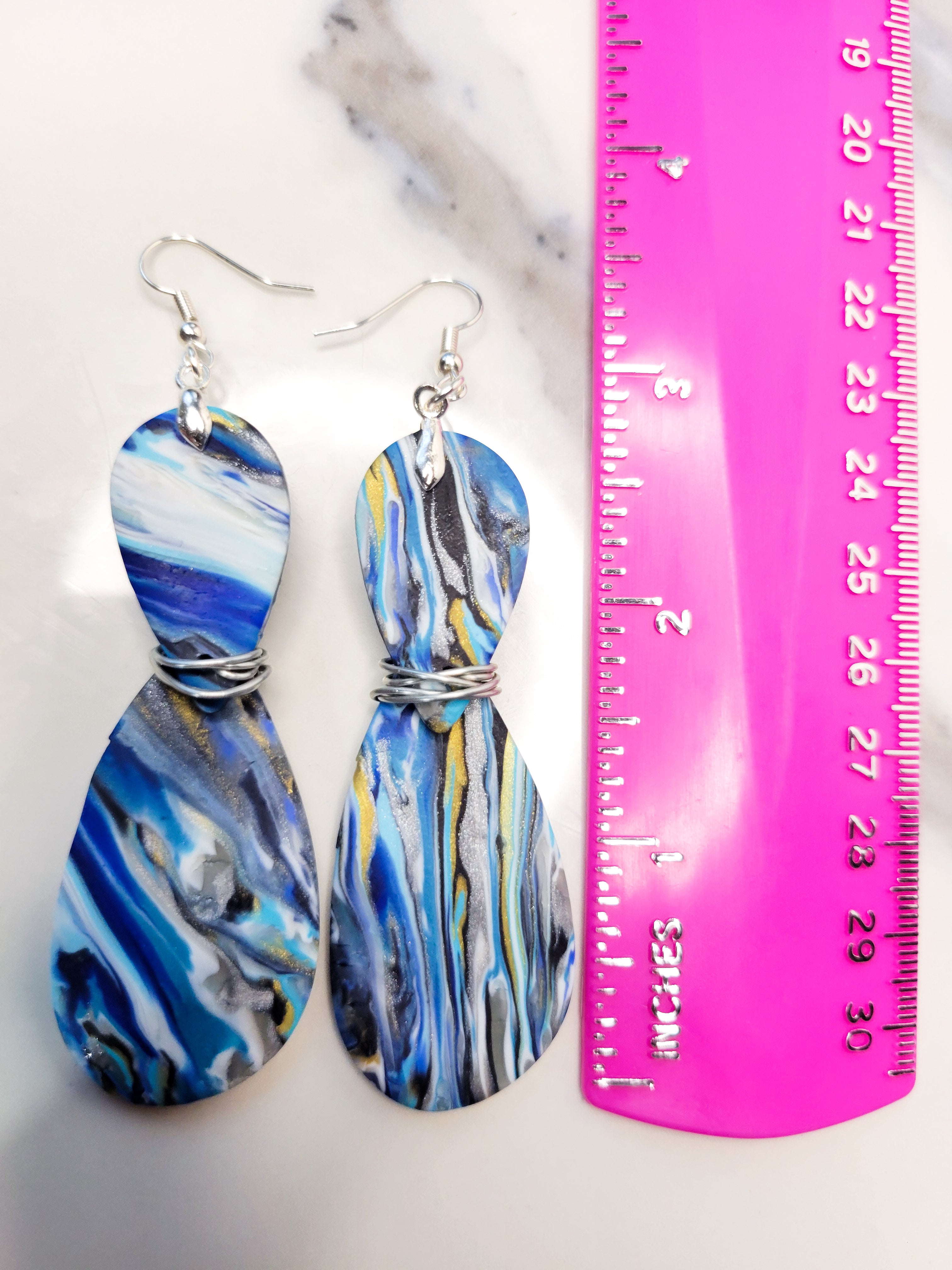 Whirled in Blue - Design 7 - Fierce Skies