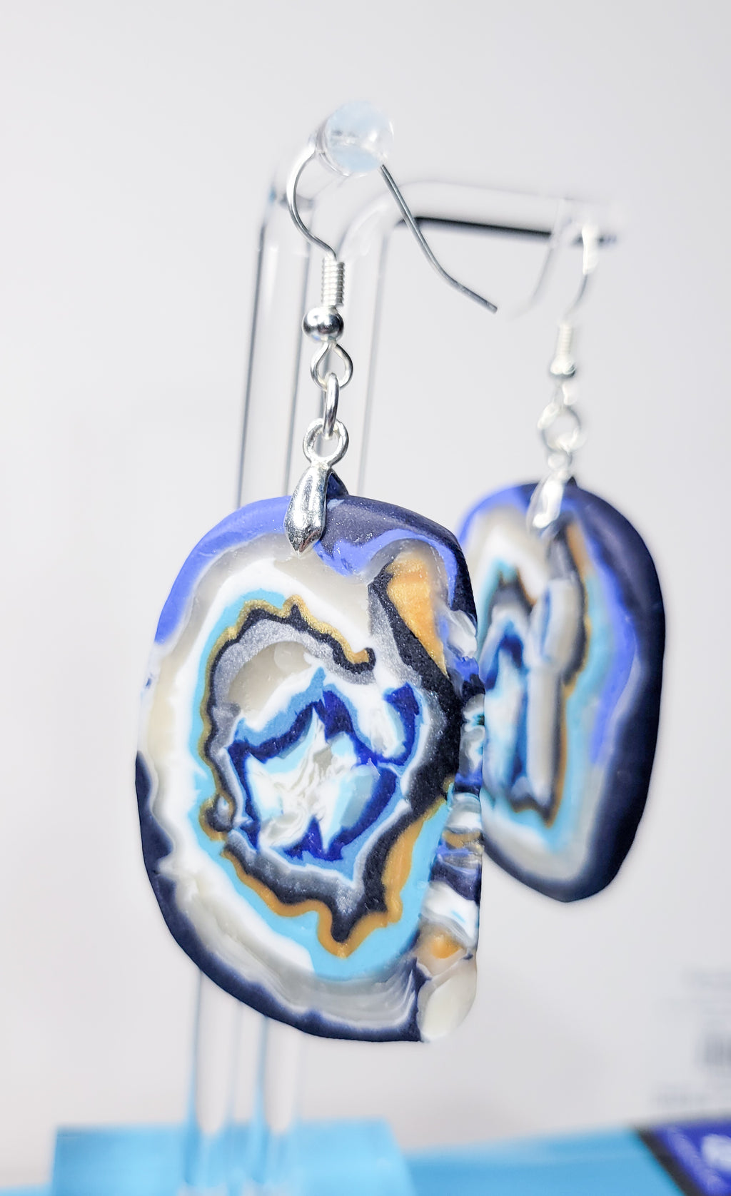 Whirled in Blue - Design 1 - Geode