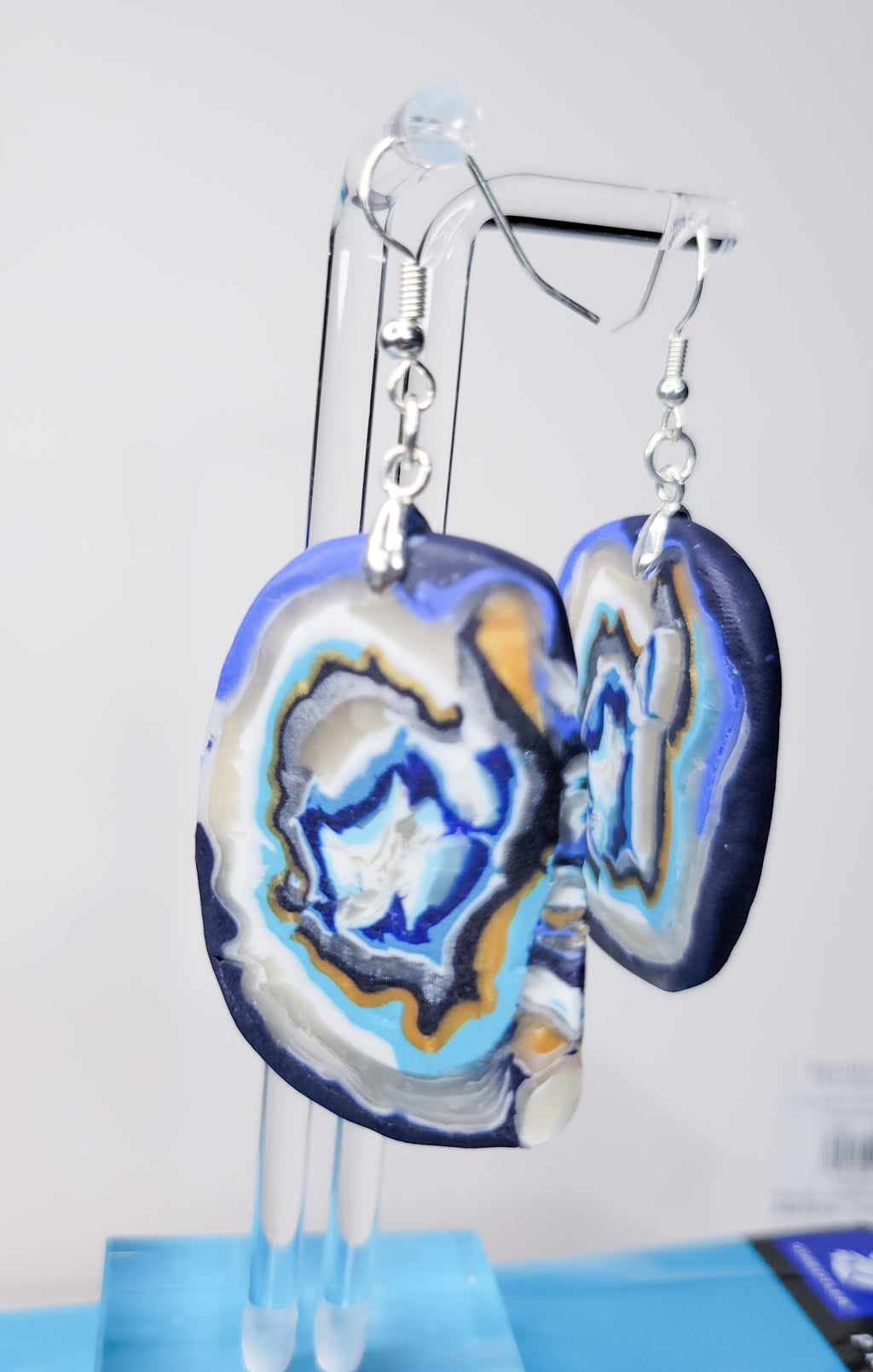 Whirled in Blue - Design 1 - Geode