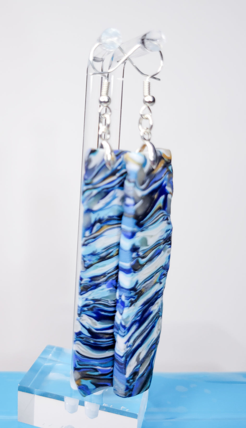 Whirled in Blue - Design 8 - Channeled Waves