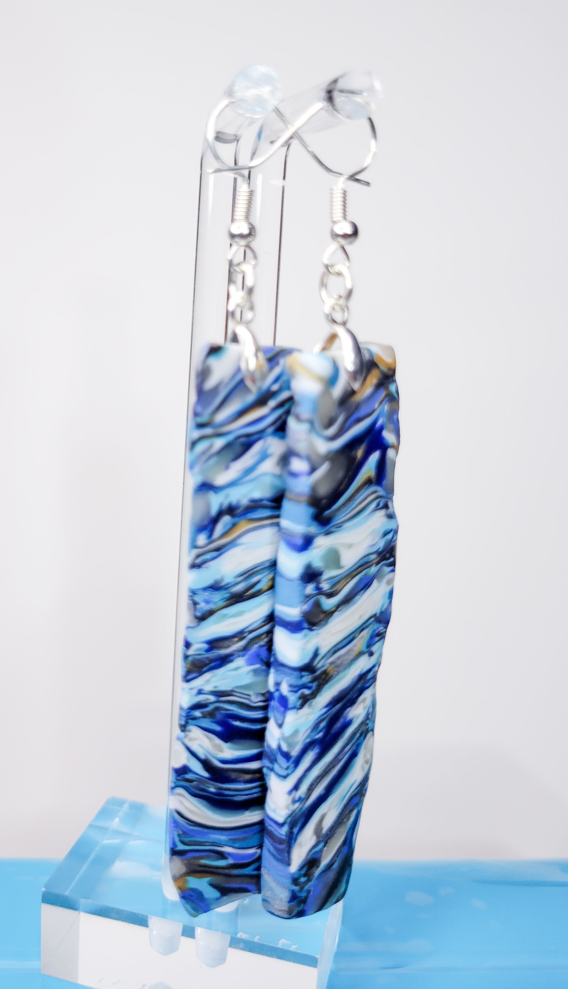 Whirled in Blue - Design 8 - Channeled Waves