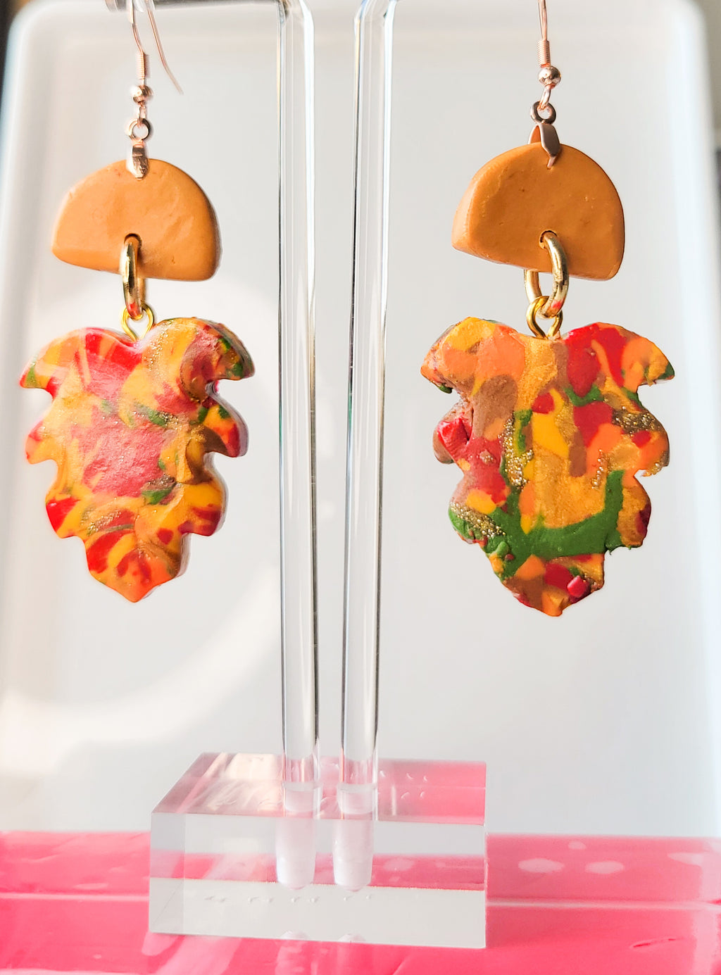 Turning Over a New Leaf3 Earrings - Autumn Collection - Design 3