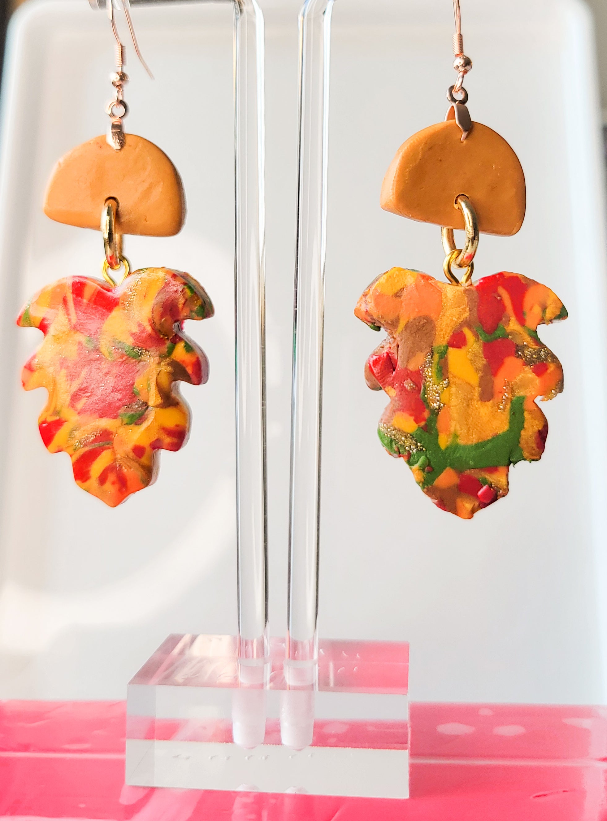 Turning Over a New Leaf3 Earrings - Autumn Collection - Design 3