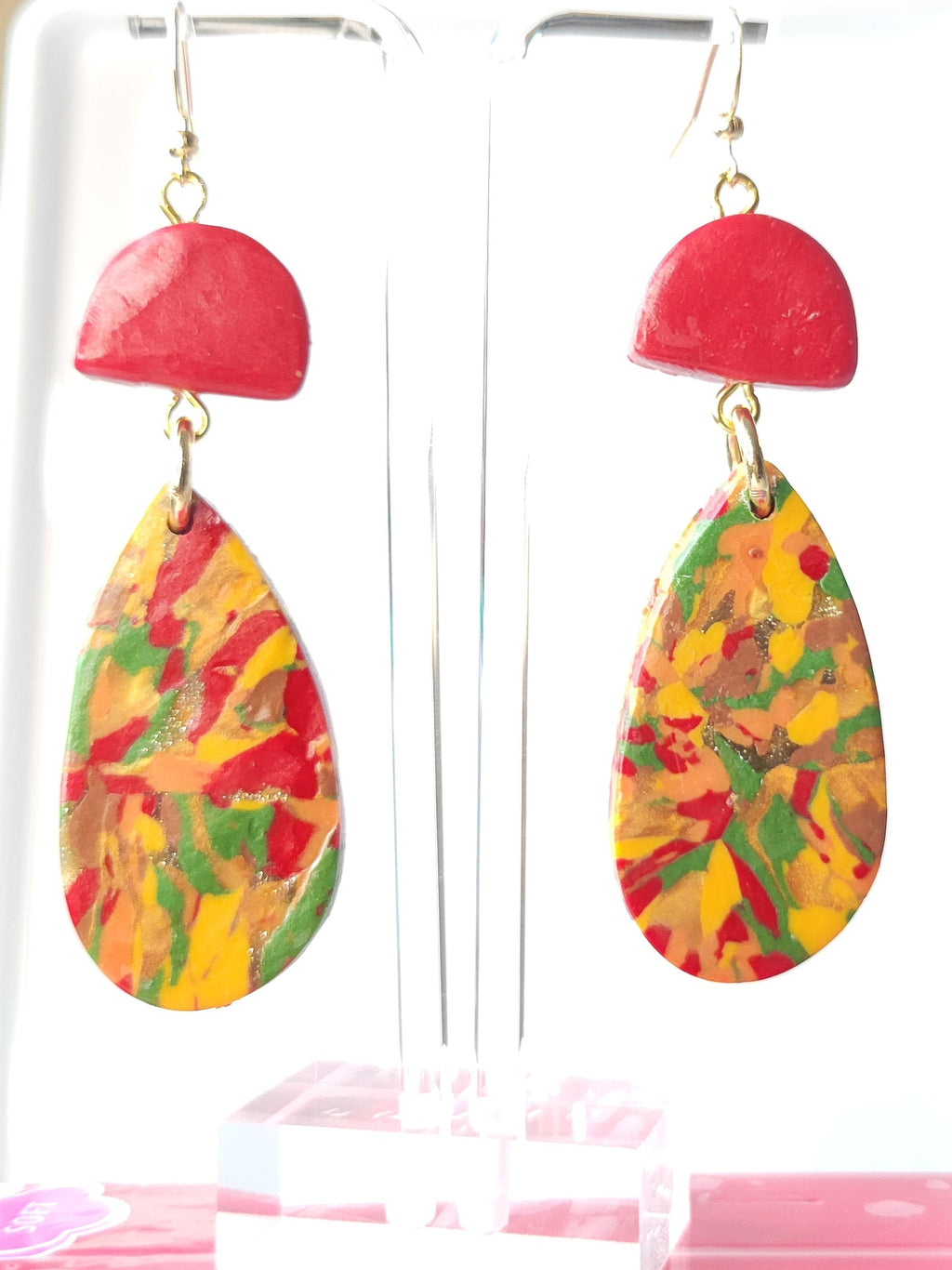 Summer Teardrops2 Earrings - Autumn Collection - Design 5