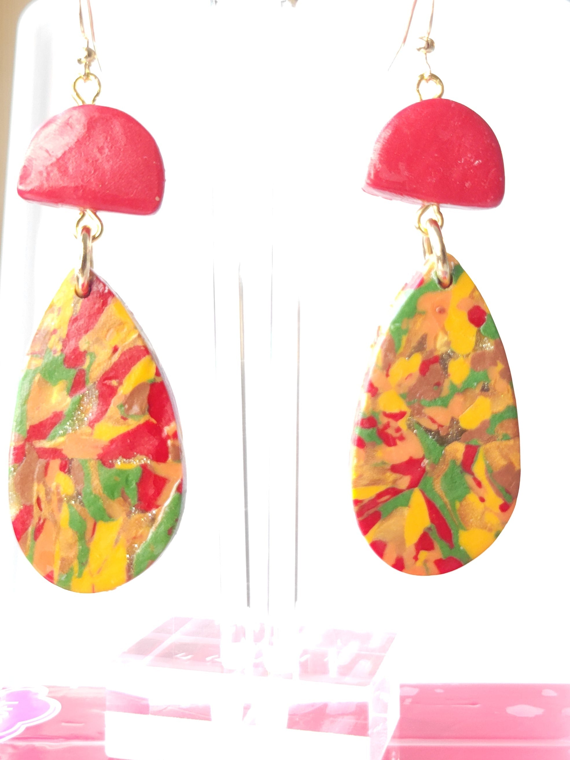 Summer Teardrops2 Earrings - Autumn Collection - Design 5