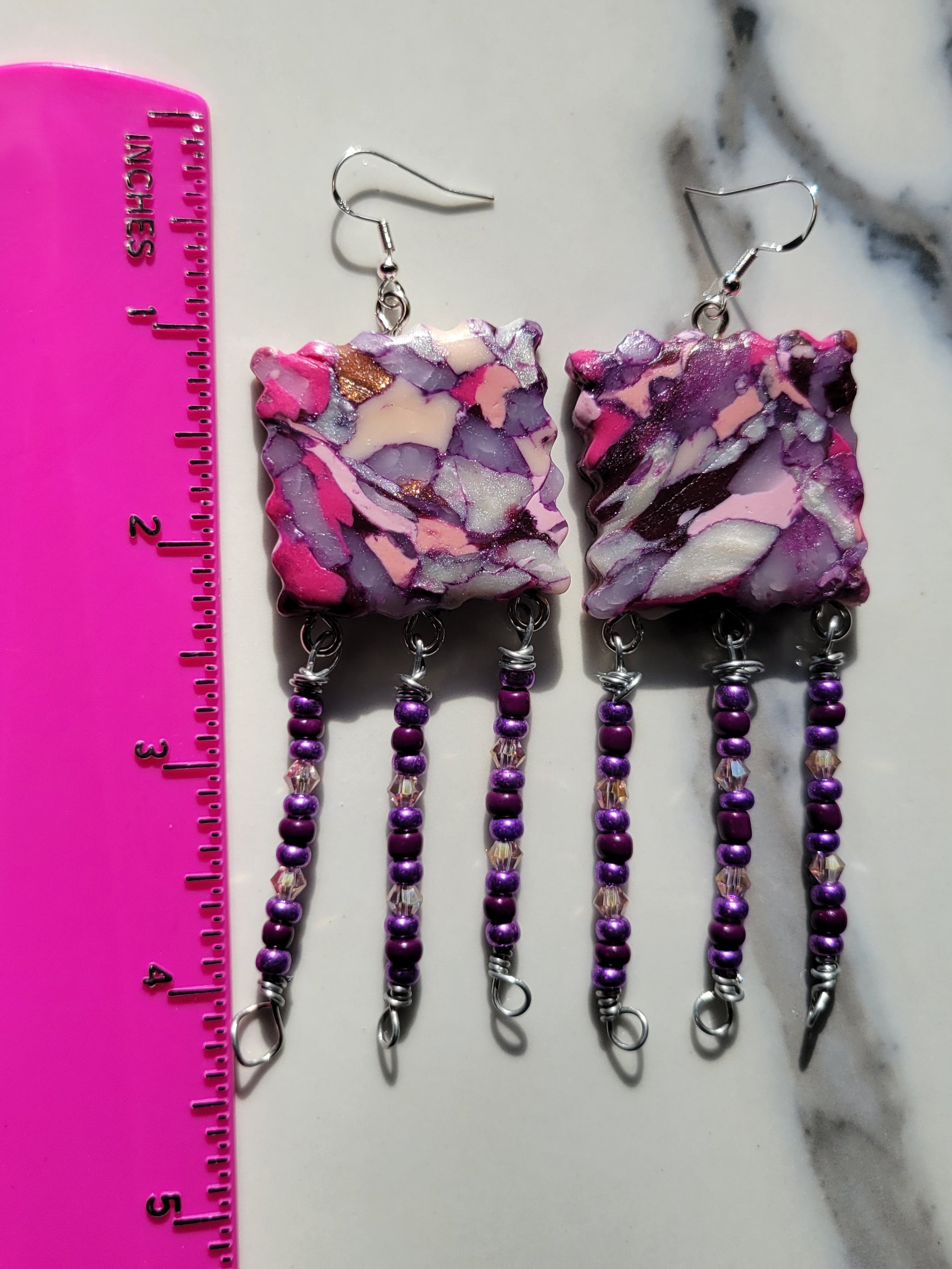 Stained Class Collection - Pink & Purple - Design 3 - Jelly Squared