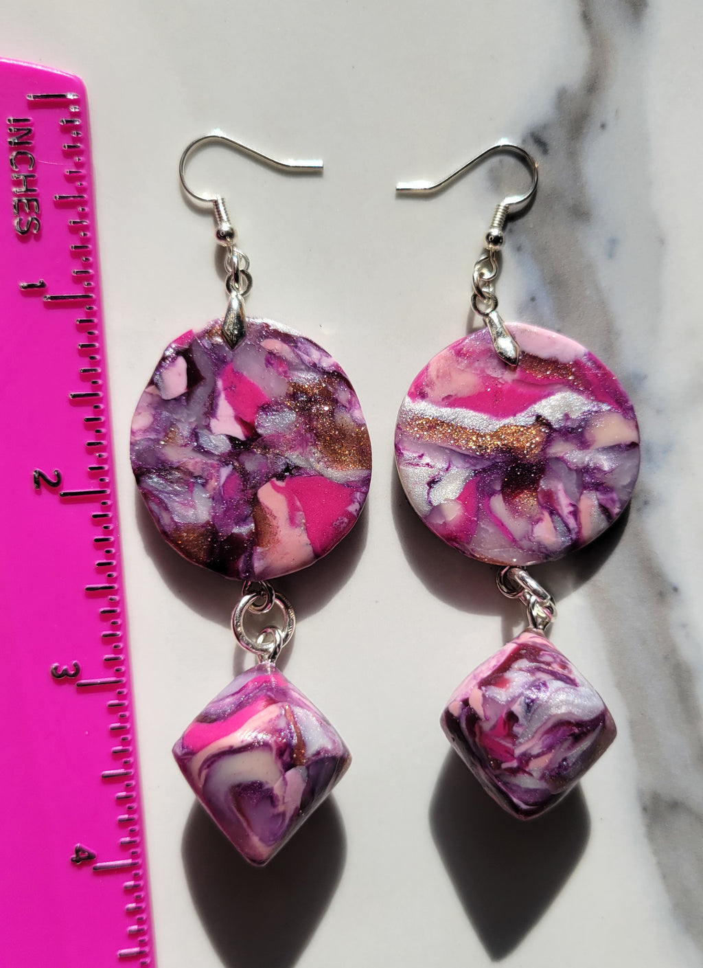 Stained Class Collection - Pink & Purple - Design 6 - Top Down