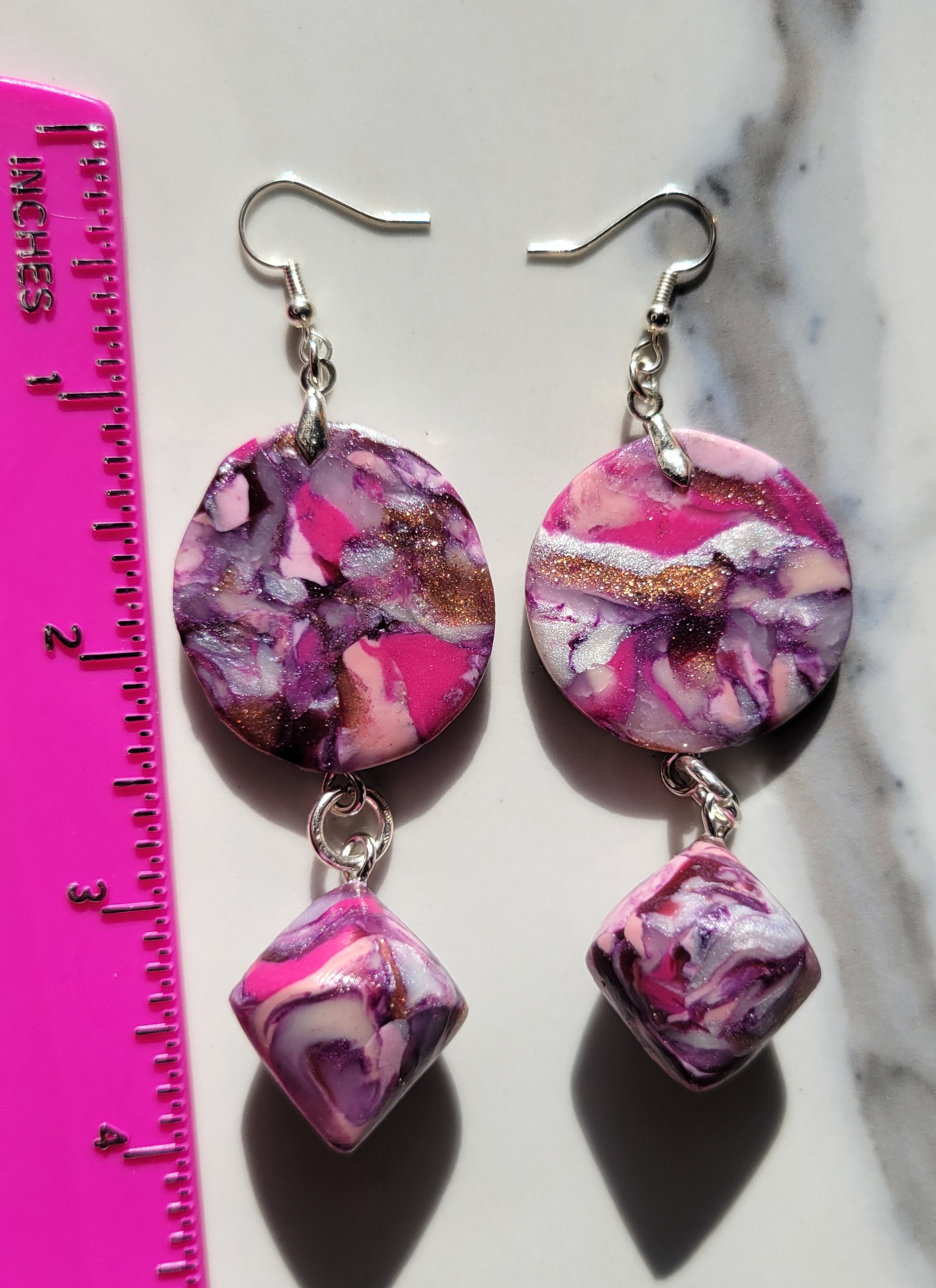 Stained Class Collection - Pink & Purple - Design 6 - Top Down