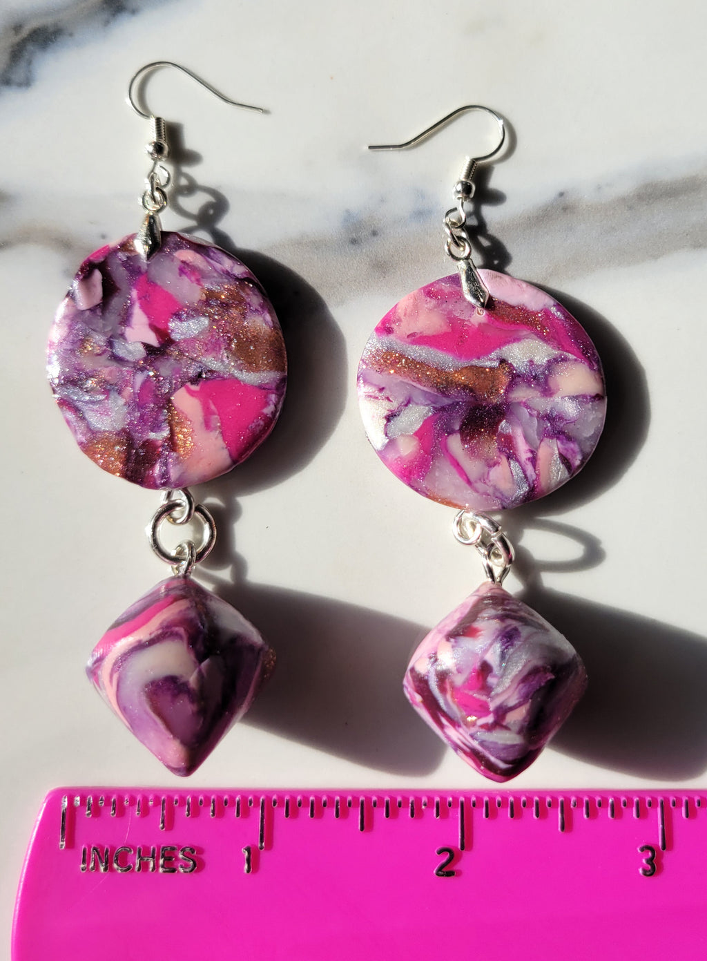 Stained Class Collection - Pink & Purple - Design 6 - Top Down