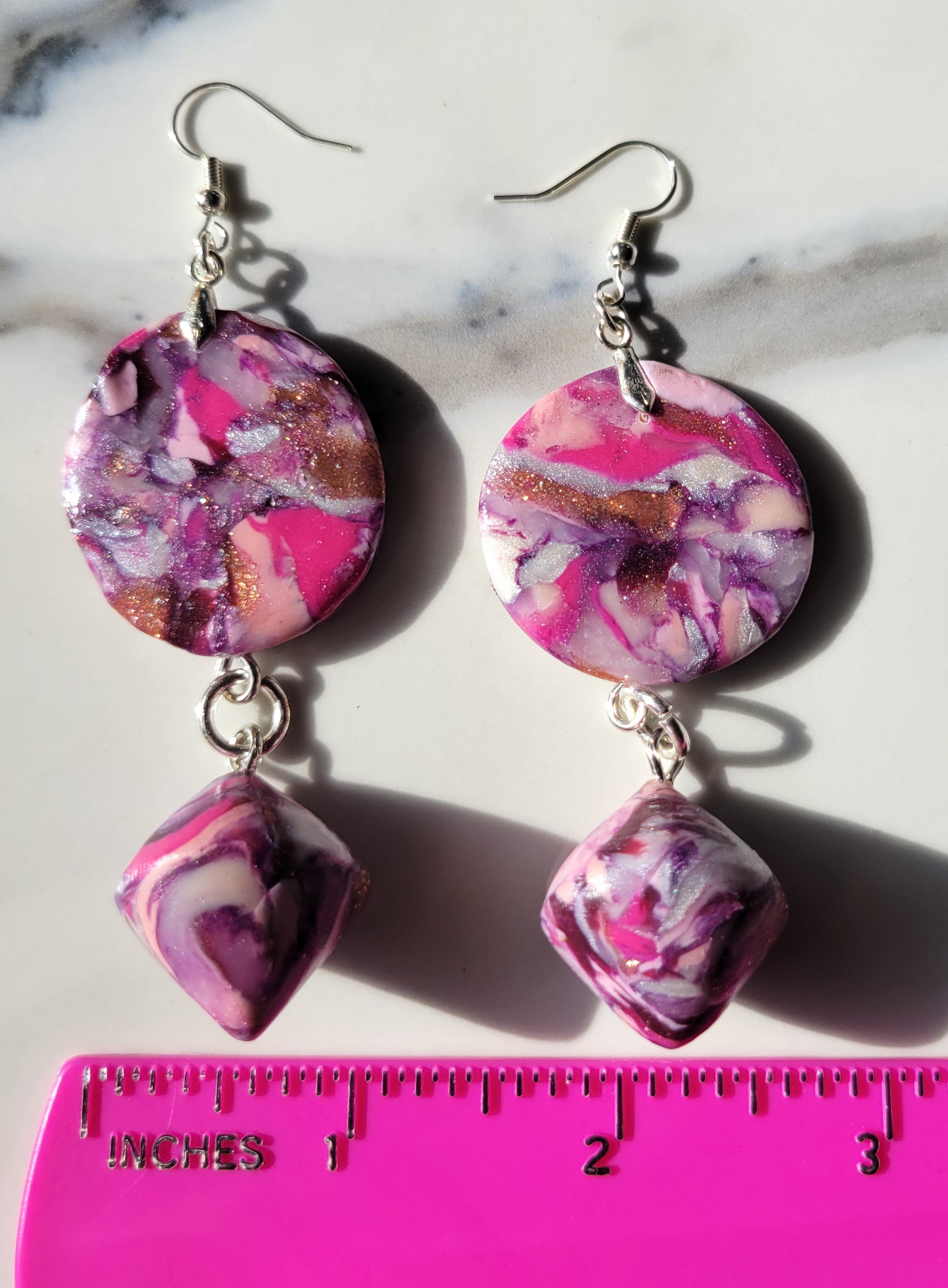 Stained Class Collection - Pink & Purple - Design 6 - Top Down