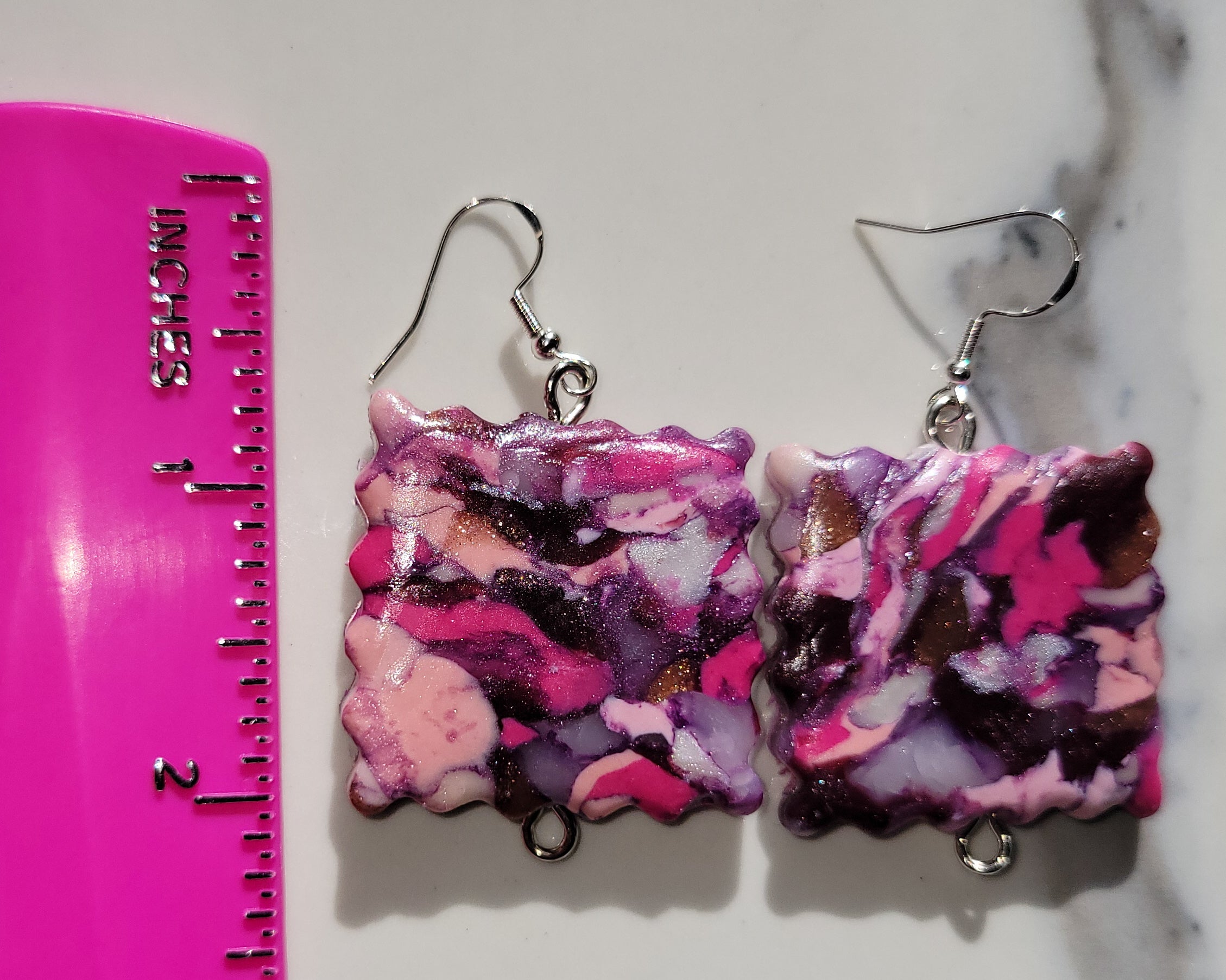 Stained Class Collection - Pink & Purple - Design 7 - Square Biz