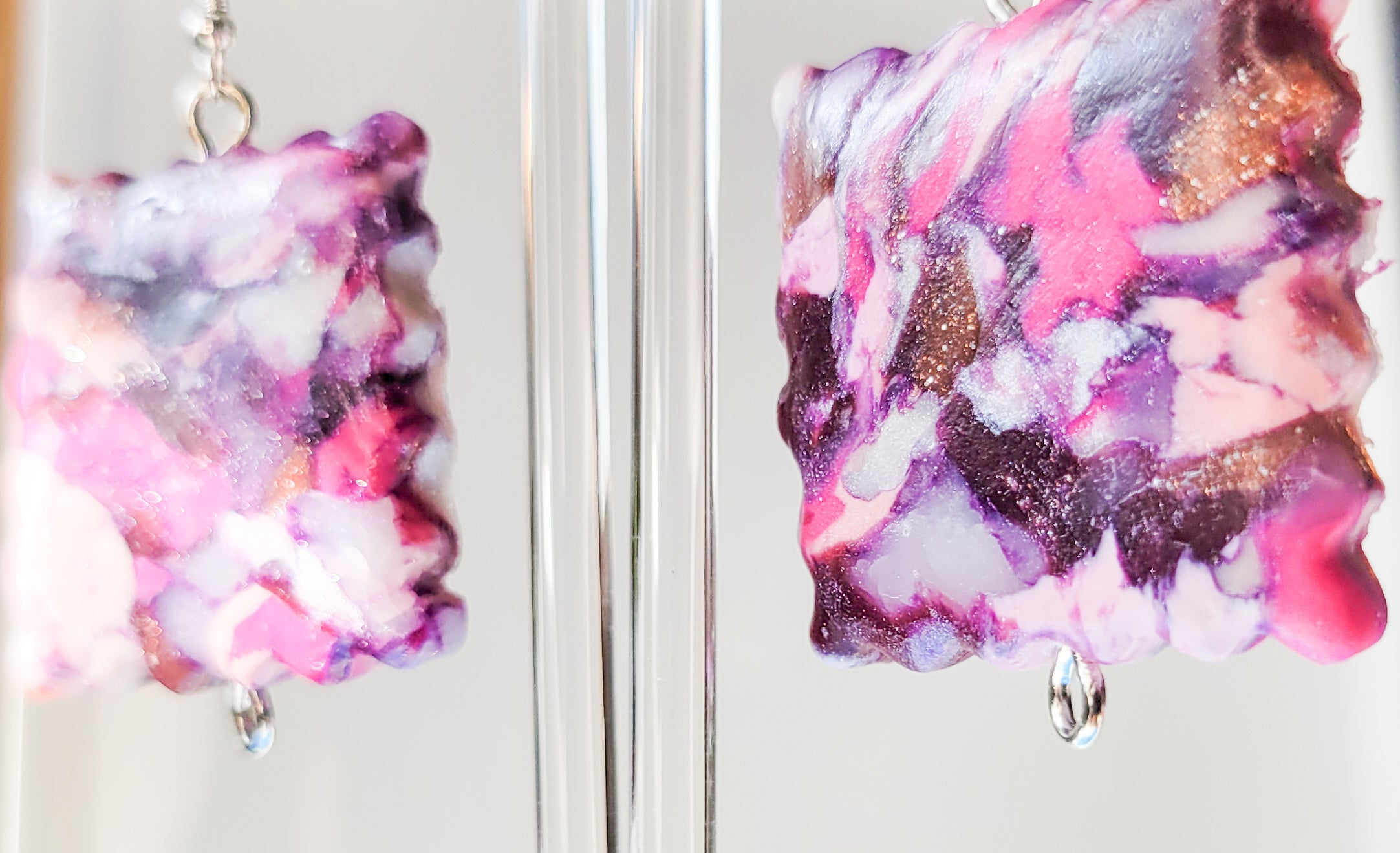 Stained Class Collection - Pink & Purple - Design 7 - Square Biz