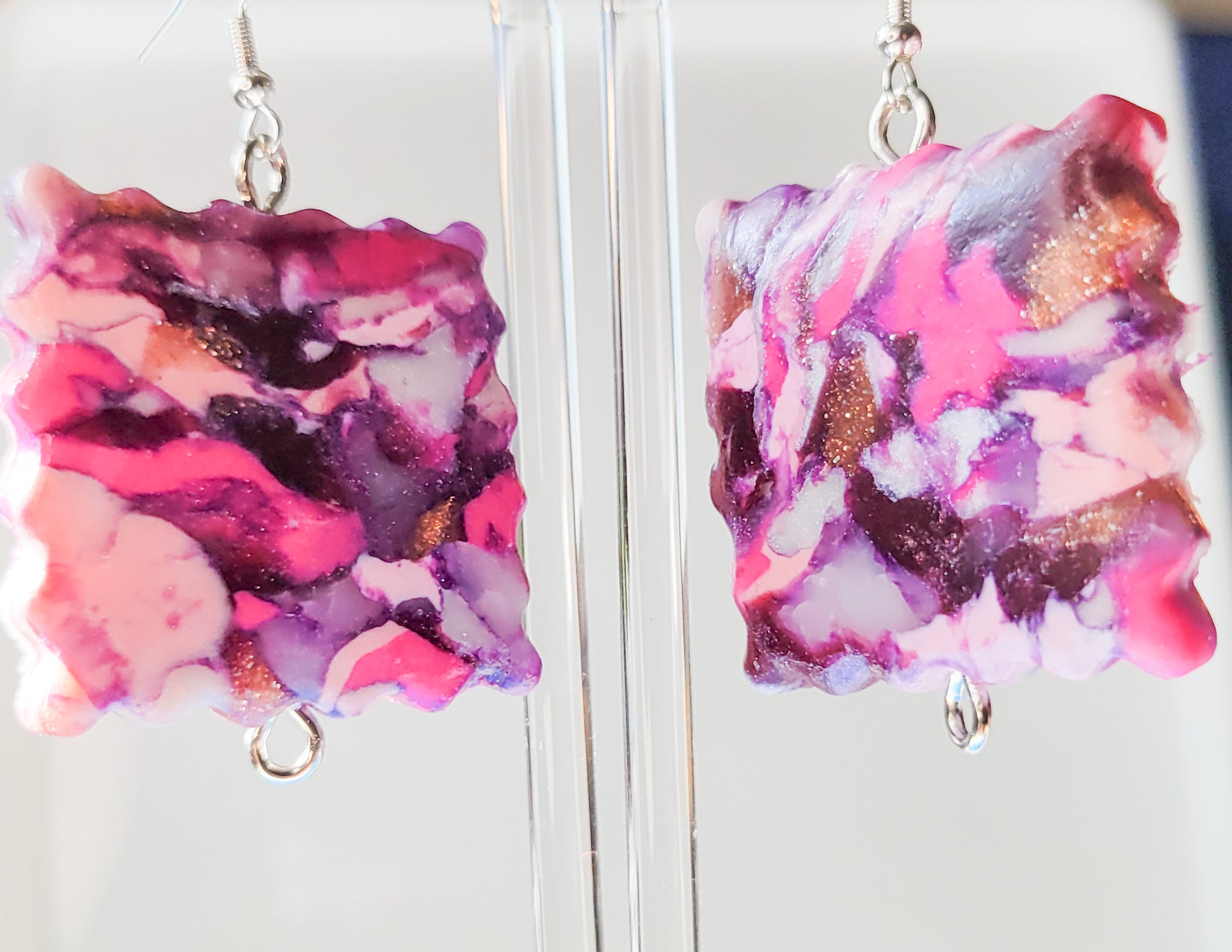 Stained Class Collection - Pink & Purple - Design 7 - Square Biz