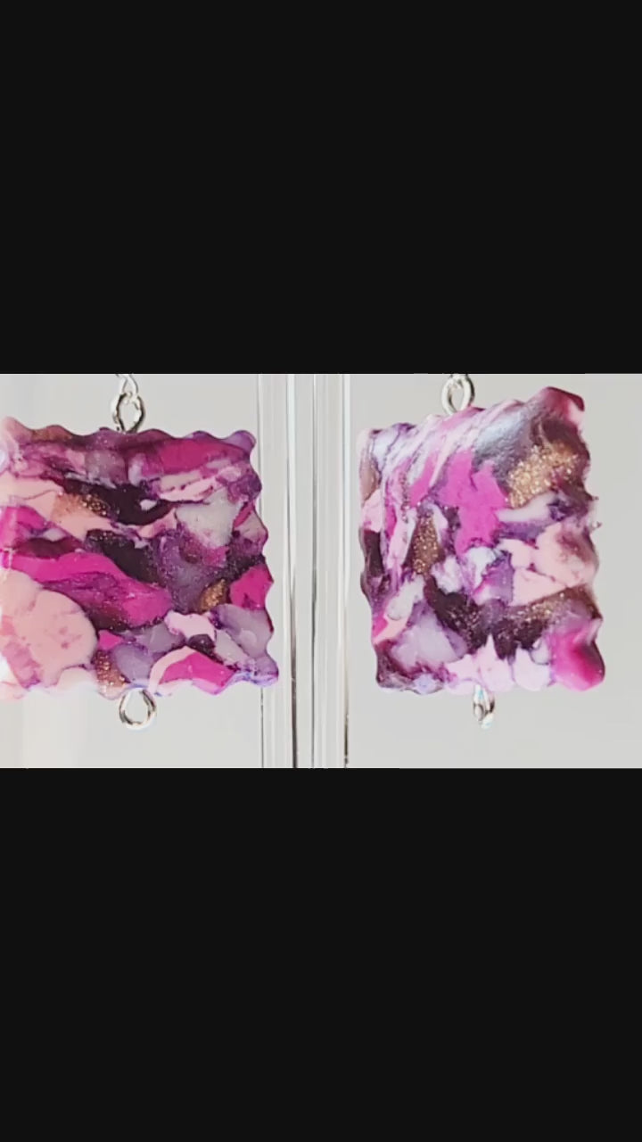 Stained Class Collection - Pink & Purple - Design 7 - Square Biz