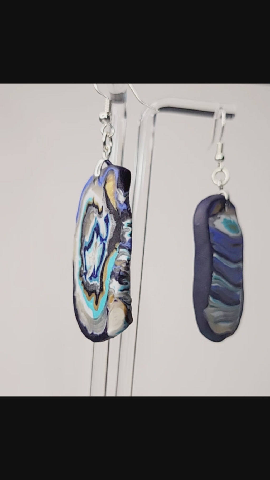 Whirled in Blue - Design 1 - Geode