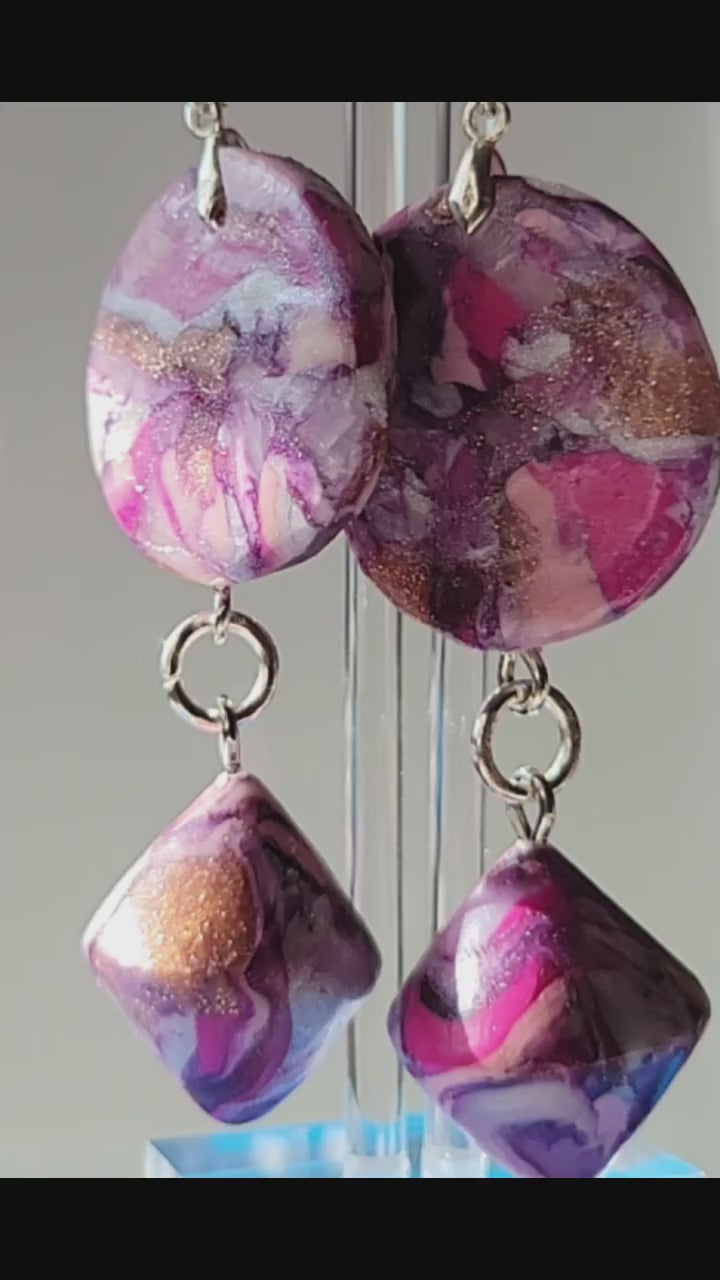 Stained Class Collection - Pink & Purple - Design 6 - Top Down