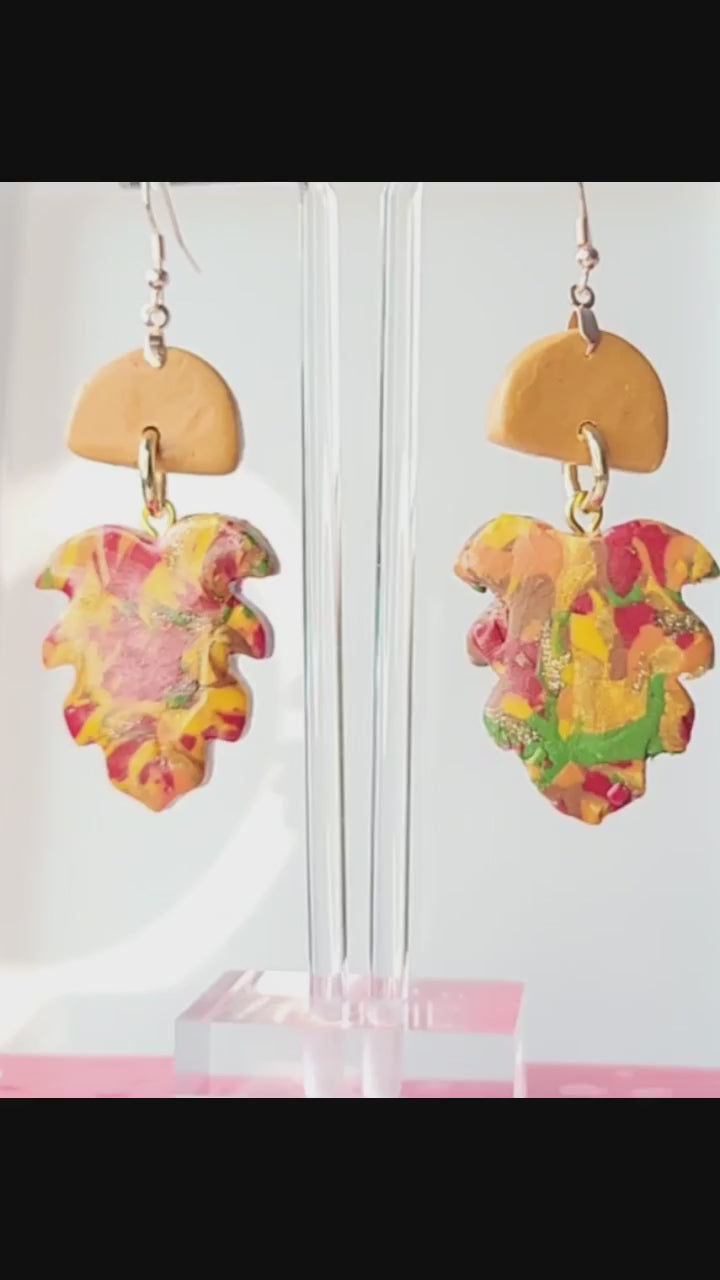 Turning Over a New Leaf3 Earrings - Autumn Collection - Design 3