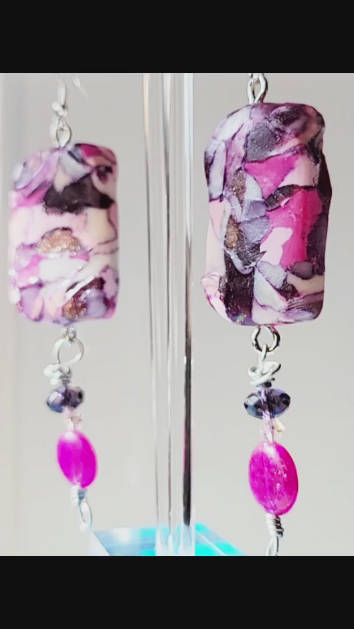 Stained Class Collection - Pink & Purple - Design 4 - Drop